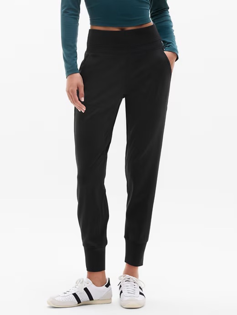 Women's Athleta Black High-Waist Jogger Pants